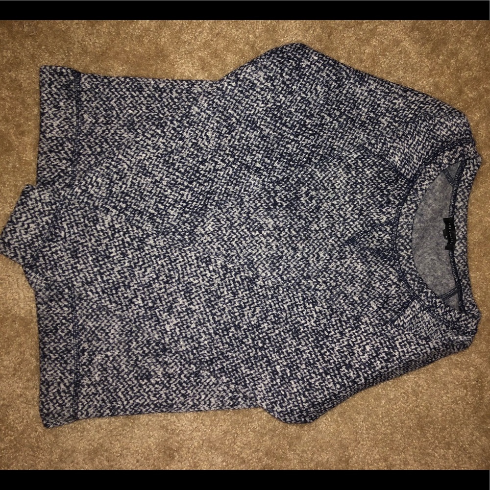 THE LIMITED navy herringbone sweatshirt